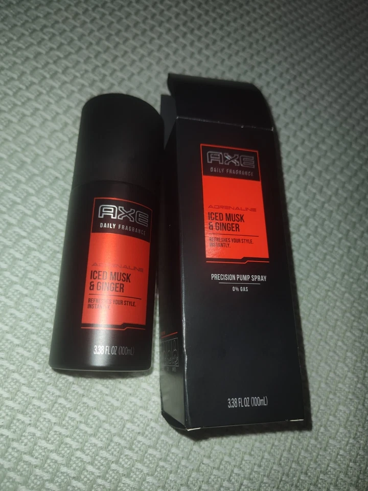 NUEVO DE STOCK NUEVO Axe Daily Fragancia Almizcle Helado y Jengibre Bomba Spray 3.38 FL OZ Foto 2 de 4