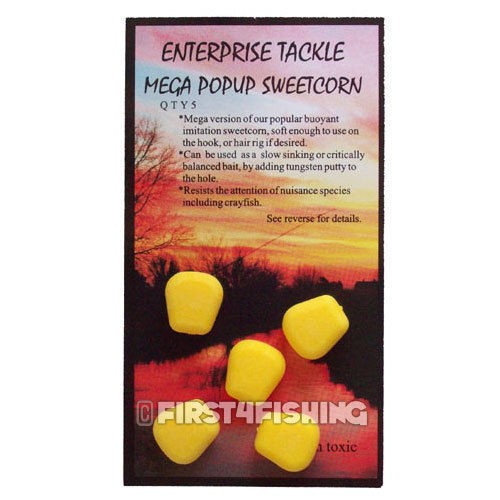 Enterprise Tackle Mega Pop Up Sweetcorn - Carp Coarse Fishing Imitation Baits