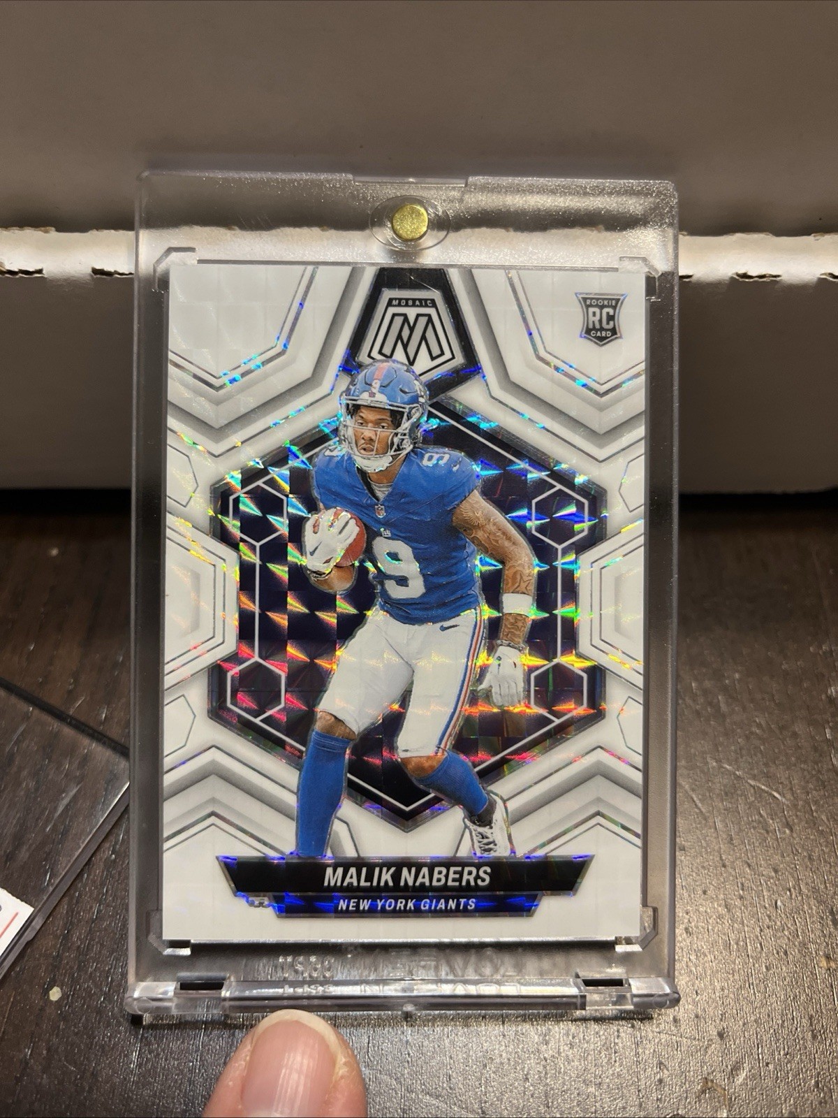 2024 Panini Mosaic - Rookies Malik Nabers #306 White Mosaic Prizm /25 (RC)