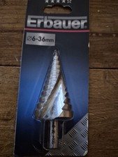  2 x Erbauer step drill 1 x 6-36mm & 1 x  4-20mm  MASSIVE SAVING FREE DELIVERY
