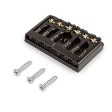 Schaller Non-Tremolo Roller Bridge, Black