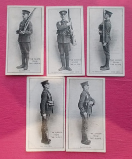 cigarette cards OGDENS INFANTRY TRAINING 5/50 LOT J