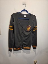 Harry Potter Size M Hogwarts Gryffindor Vneck Cardigan
