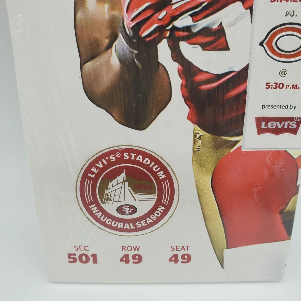 Boleto conmemorativo de apertura en casa temporada inaugural del estadio Levis de los 49ers de la NFL 2014 Foto 3 de 4