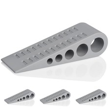HOMOTEK 4 Pack Wedge Rubber Door Stops Door Chucks Stoppers Wall Protector fo...