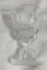 Las Vegas Caesars Magical Empire Glass Goblet, Souvenir Drinking Cup