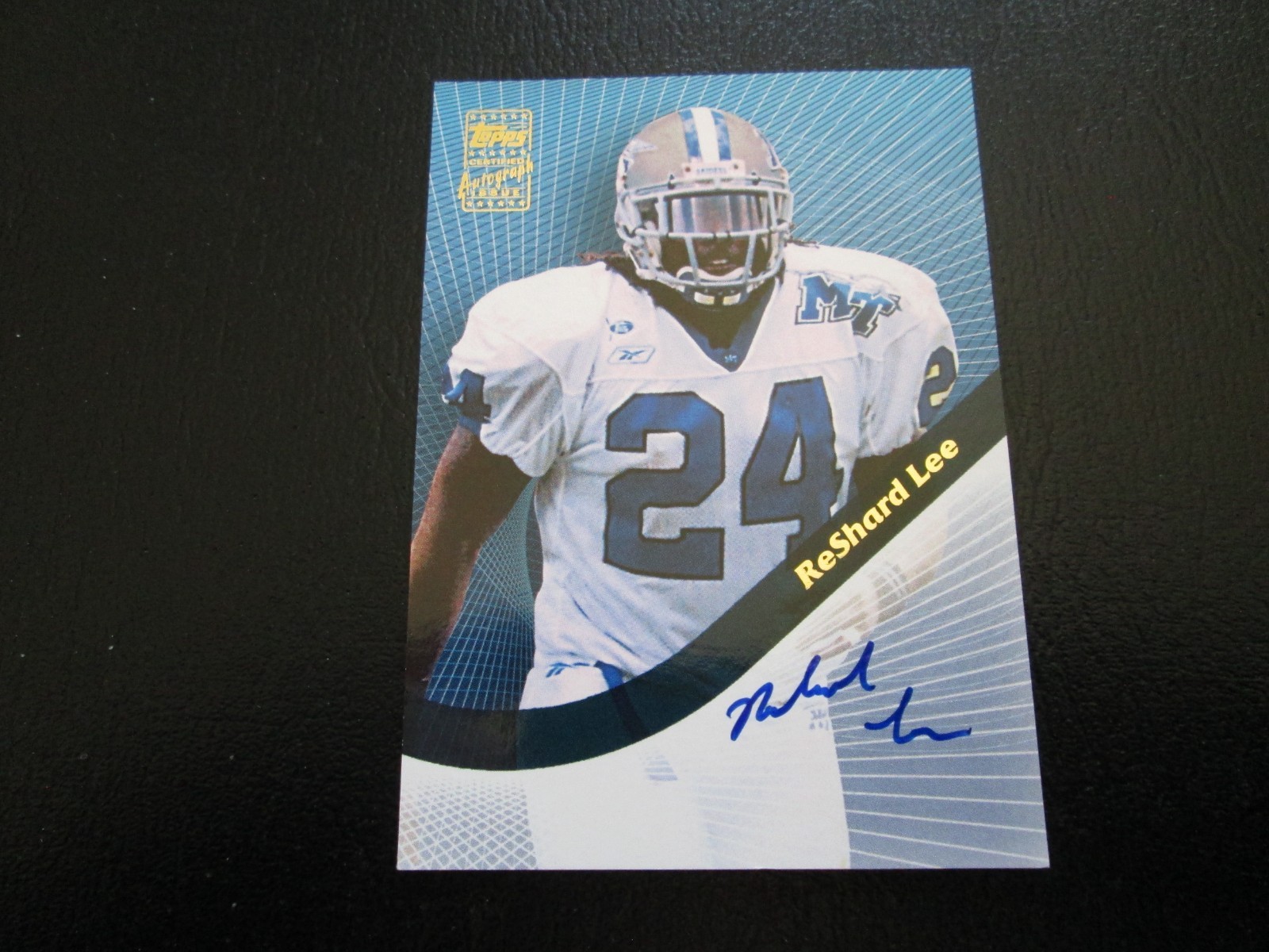RESHARD LEE 2003 TOPPS CERTIFIED ROOKIE AUTOGRAPH ISSUE CARD #T-RL