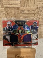 2025 PANINI SELECT - STEFON DIGGS - RED PRIZM - MULTIVERSE - DUAL PATCH
