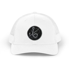 Snapback Trucker Cap with fishing pole and ho...