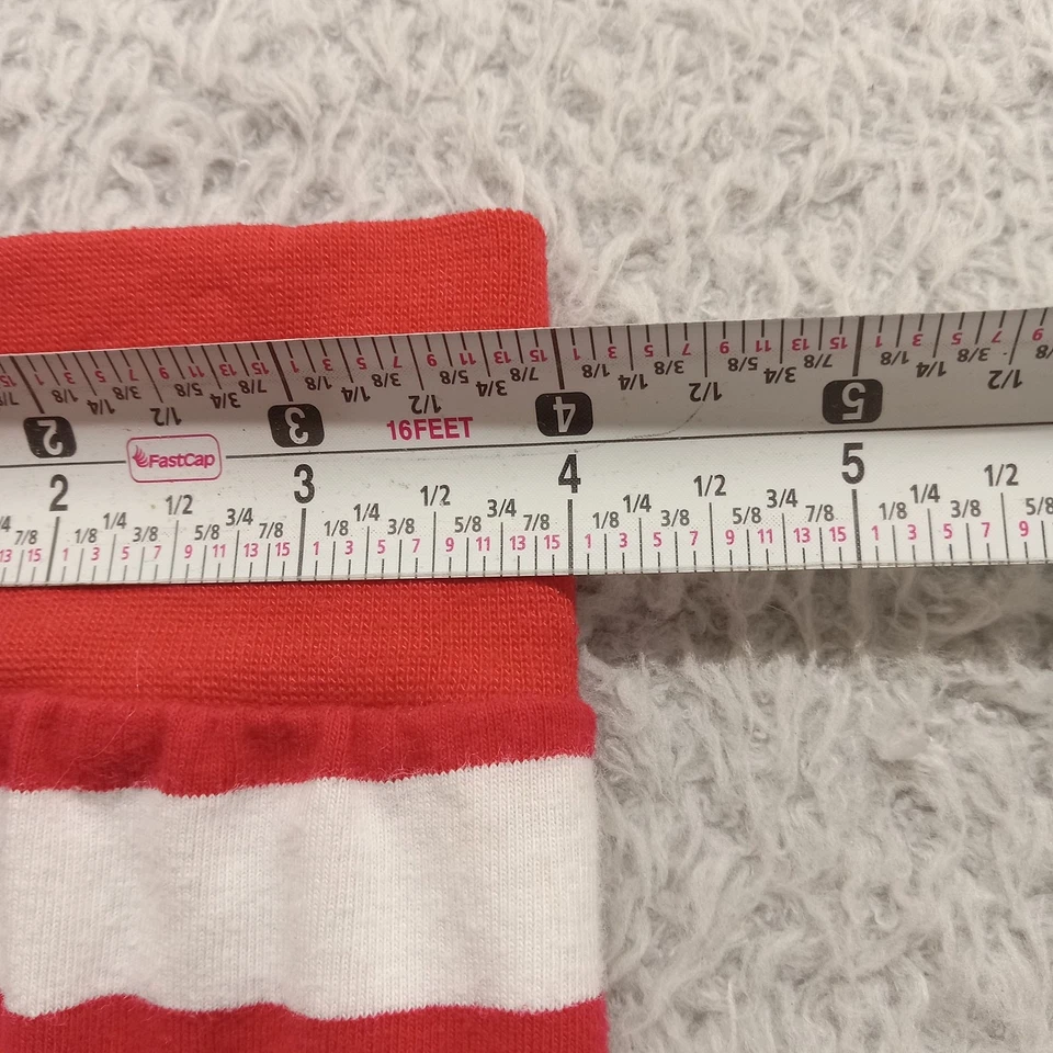 Girl's Candy Stripe Leg Warmers 13" Gold Sequin Bows - Image 4 of 4