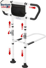 Bed Rails for Elderly Adults Seniors Adjustable Height Foldable Safety Rail with