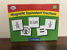 Didax Magnetic Equivalent Fractions Grades 2-5 includes 56 magnets ~New In Box~