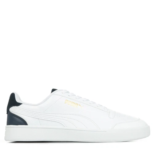 Chaussures Baskets PUMA homme Shuffle Blanc Blanche Synthétique Lacets