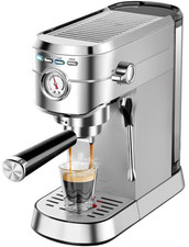Cafetera Espresso Compacta 20 Bares con Vaporizador y Dep&oacute;sito de 1 Litro, Nuevo
