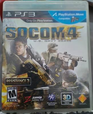 Sony SOCOM 4 U.S. Navy SEALs PS3 NTSC-U/C M Manual 3D Compatible
