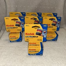 7 Pks Kodak Ultramax 400 - 24 Exposure Color Print 35mm Film NEW Expired 3/2023