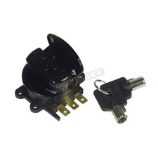 V-Factor Black Fatbob Round Key Ignition Switch - 15016