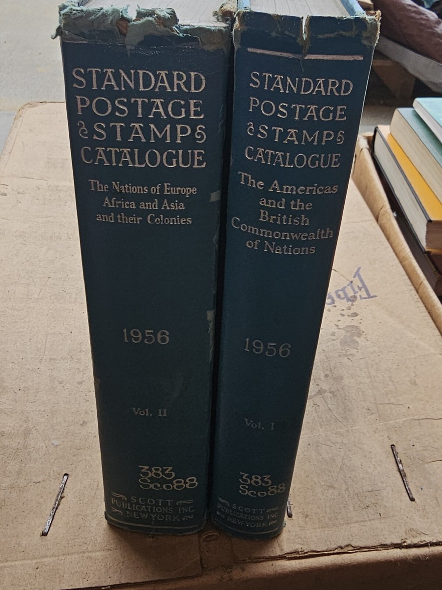1956 Vol. I & II Scott Standard Postage Stamp Catalog