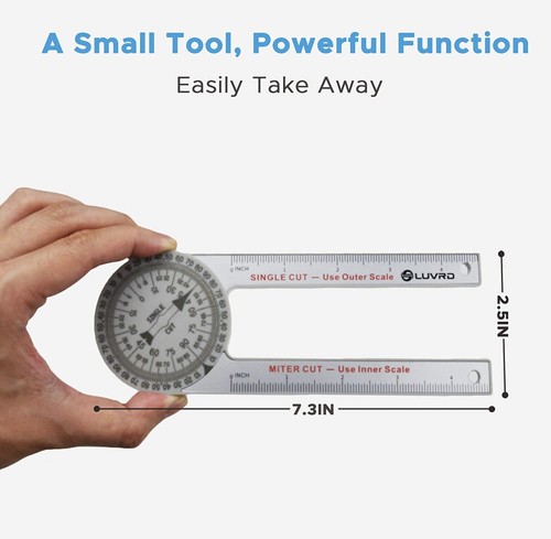 LUVRD 360 Degree Miter Saw Protractor Angle Finder Measuring Tool (SMALL DENT) - Picture 6 of 8