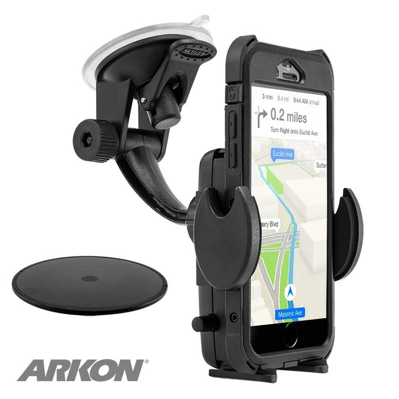 Windshield/Dash Phone Holder Suction Mount for iPhone 13 12 11 Galaxy S21 S20 - Image 2 of 4