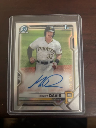 2021 Bowman Draft Chrome Henry Davis AUTO Refractor /499 First Bowman Autograph