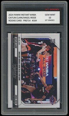 2 CAITLIN CLARK/ANGEL REESE Bowman 2024 Panini Draft Night #DN-1 Mint - Foto 7