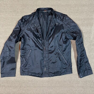 DKNY Active Men's Jacket Black Zipper Pockets [m232]