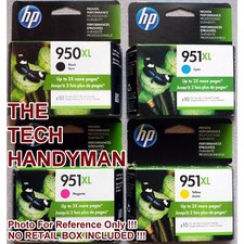 4-PACK HP GENUINE 950XL BLACK  951XL COLOR INK NO RETAIL BOX OFFICEJET 8630