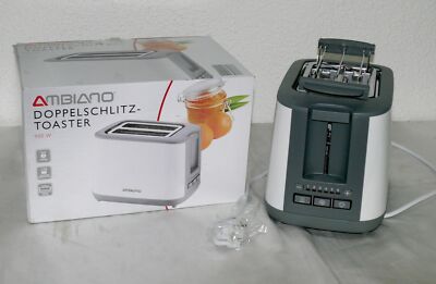 GT-Tds-e-01 Designer Doppelschlitz Toaster 900W 6 Stufen Brotaufsatz White Grey