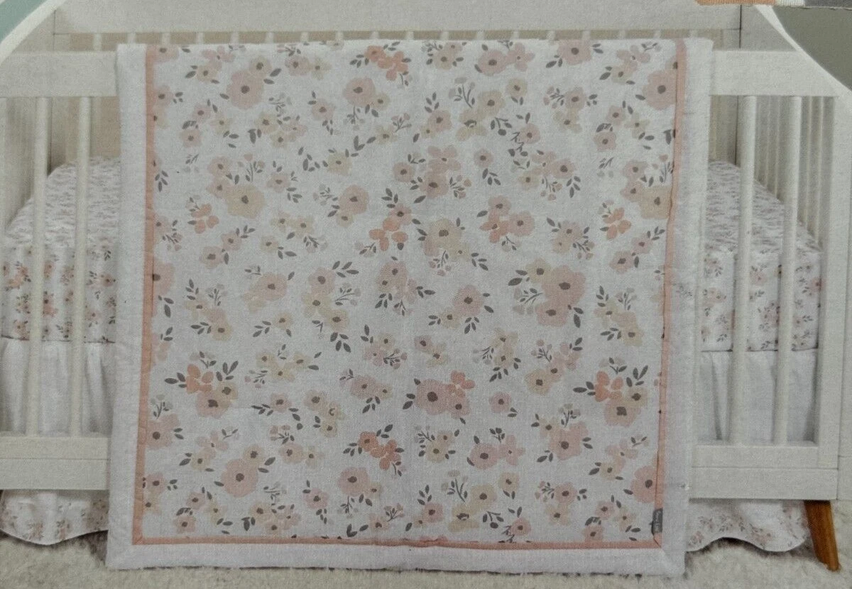 3 pc Trend Lab Blush Floral Baby Nursery Crib Bedding Set NIP
Opens in a new window or tab
