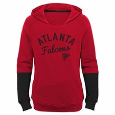 NFL by Outerstuff NFL Girls 7-16"Game Day Pullover Hoodie, Crimson, Youth Sma...