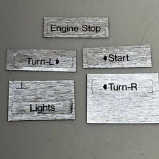 Set NOS HARLEY DAVIDSON Switch Labels AMF Robison 46902-75 Shovelhead FLT FX