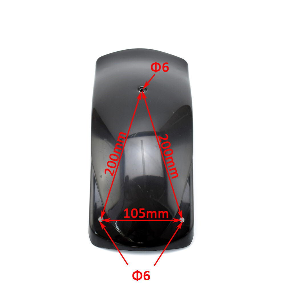 2-Piece Front Mudguard Fender Set For 50cc-150cc Go Kart – Fits Kandi, TaoTao, JCL, Roketa, Kazuma – Black ABS