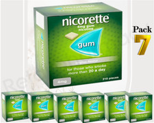 Nicorette Original Flavour Gum 4mg  210 Pieces  Pack 7 Expiry 2027