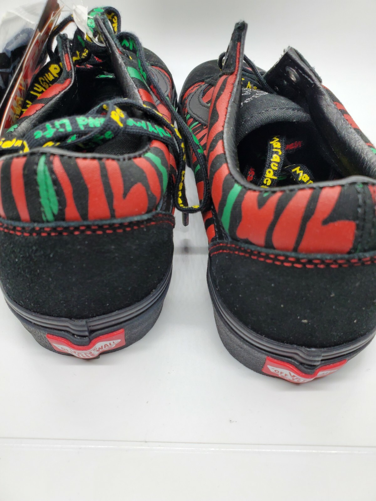 vans x lazy oaf old skool platform black & pink shoes