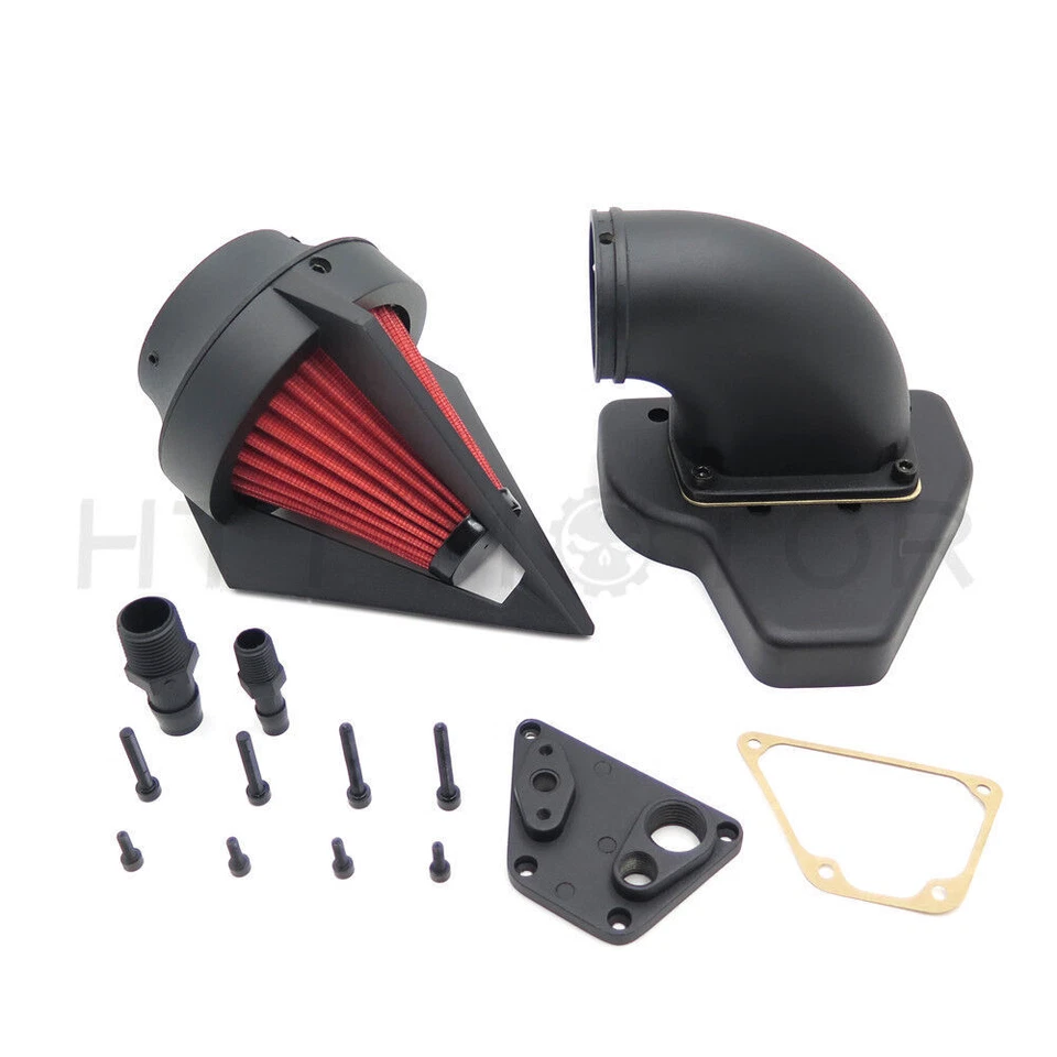 Kits de purificador de aire de clavo de admisión negro para Honda Vtx 1800 R S C N F 2002-2009 Foto 4 de 4