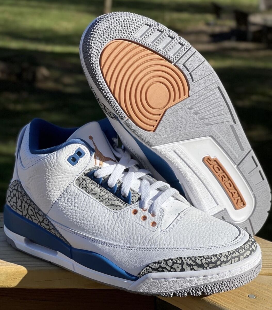 Nike Jordan 3 Wizards True Blue in 2023