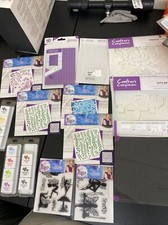 14+ Pc  Bundle  Crafters Companion  GEMINI Stencils, Stamps, Embossing Folders