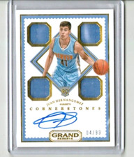 JUAN HERNANGOMEZ (RC) 2016-17 GRAND RESERVE ROOKIE JERSEY AUTO NUGGETS / RAPTORS