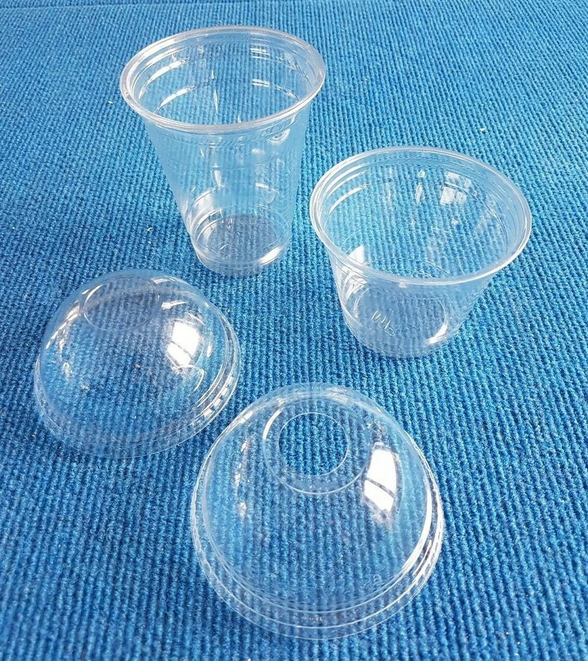 MARKENLOS Clear Cups, Smoothiebecher, Slushbecher