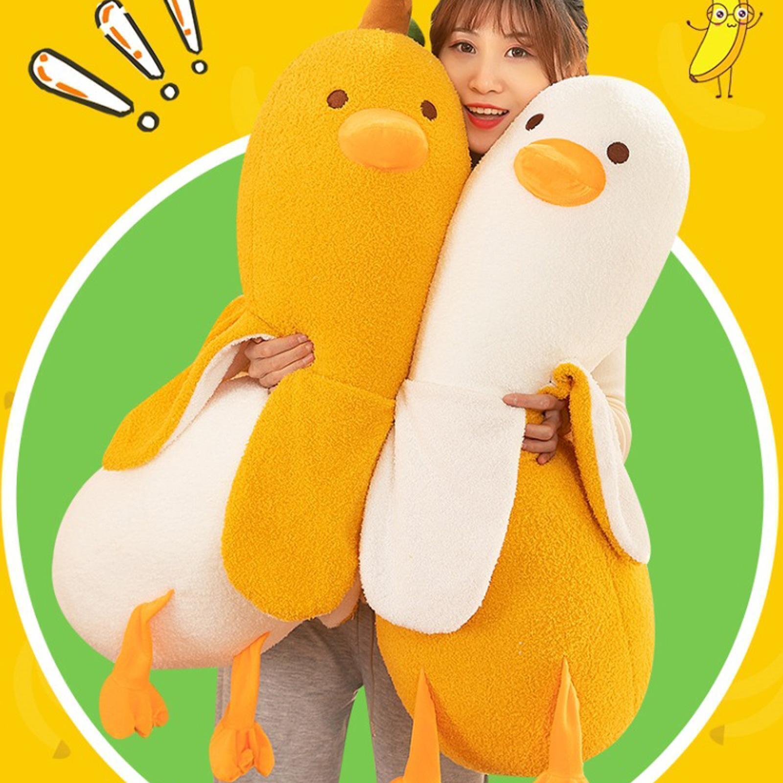 50/70/90CM Banana Duck Plush Toy Duck Animal Stutted Plush Soft Toys