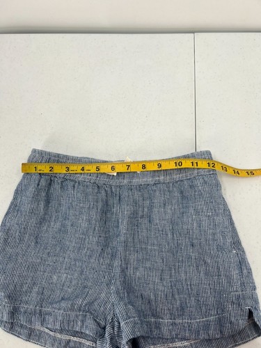 Crewcuts Girls Size 10 Blue & White Stripe Preppy Linen Shorts - Picture 6 of 9