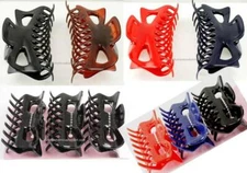 WOMEN GIRLS' HAIR CLIPS CLAWS 3 PIECES For Medium 3 ½";2 PIECES For Large 5 ½" 