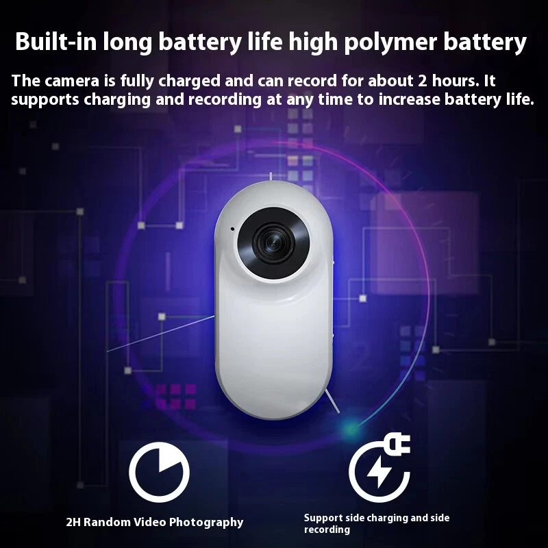 1080P Thumb Action Camera Magnetic Anti Shake HD Mini Video Recording Pet Collar - Image 4 of 4