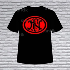 FN Herstal red Logo American T-Shirt Funny Size S to 5XL