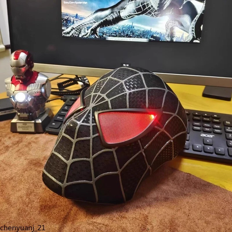 Ручной работы 1:1 Spiderman Тоби Магуайр капюшон маска 3D головной убор взрослых носимый подарок - Изображение 4 из 4