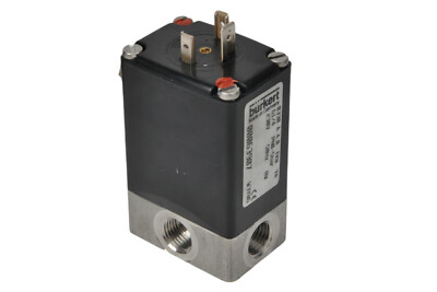 BURKERT Solenoid Ventil 0330A 4,0 00063907 PN0-5bar 0330A FKM VA, 230V 50Hz G1/4