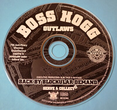 2008 BOSS HOGG OUTLAWZ SERVE & COLLECT II CD ONLY NO COVER ART RAP