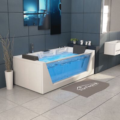 TroniTechnik Whirlpool Badewanne 2 Personen Wanne Eckbadewanne Whirlwanne