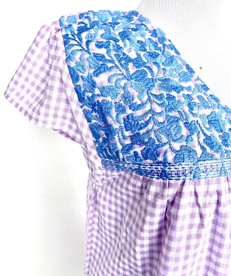 NWT J Marie embroidered Gingham Josie Dress size XSmall Retail $114 Price  $65 | eBay